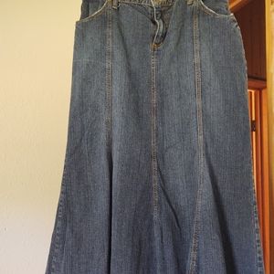 Blue jean mermaid style skirt